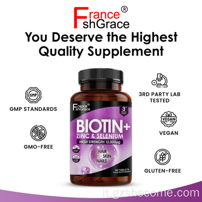 compresse di zinco biotina di biotina.